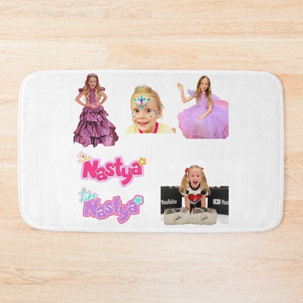 Item preview, like nastya gorgeous gorgeous like nastya saying hello with  blue crown,nastya logo designed and sold by theJuniorJams.