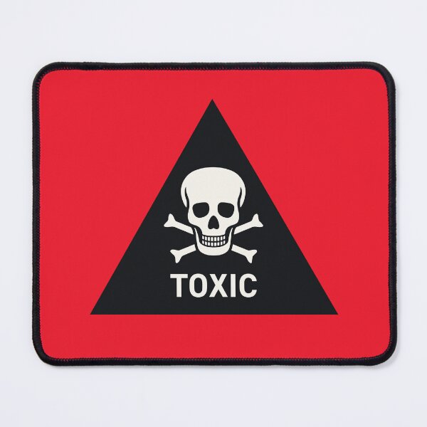 Item preview, Toxic Safety Warning Sign Triangle With Text Solid Black designed and sold by VoodooCircus.
