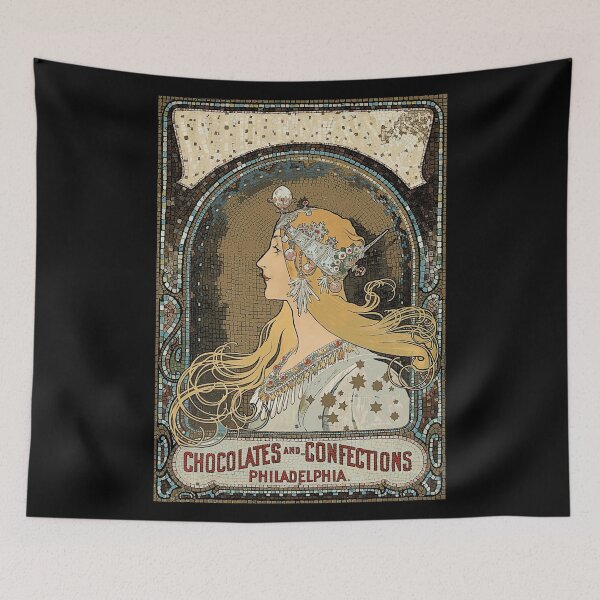 Item preview, Vintage Ad In Tile For Chocolate designed and sold by KathteeDesign.