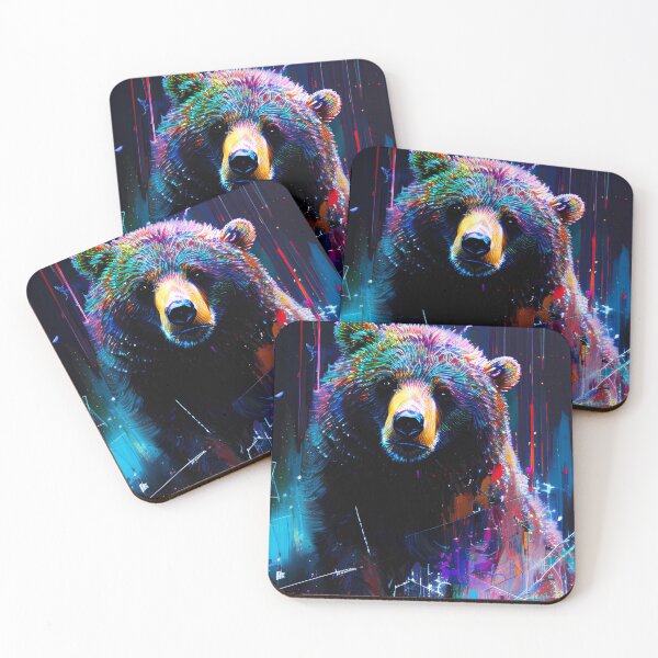 Item preview, Abstract bear, designed and sold by WildMountainArt.