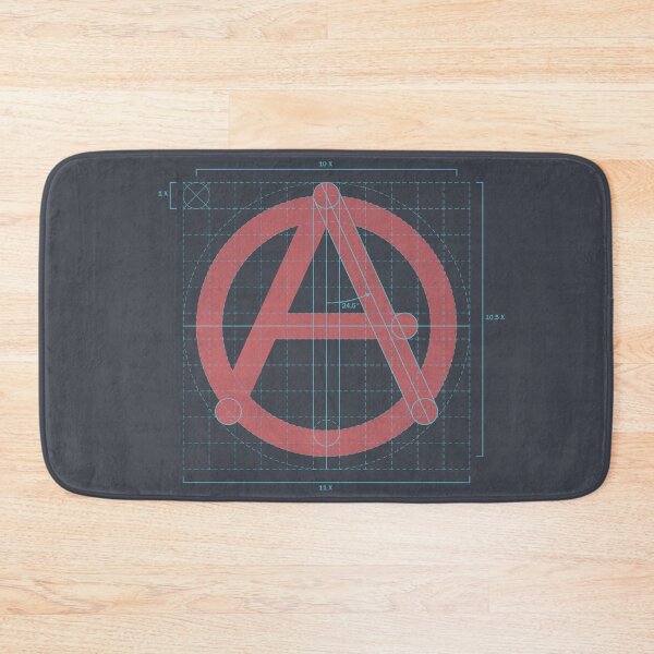 Item preview, anarchist symbol - on 'black' designed and sold by BrownWoodRobot.