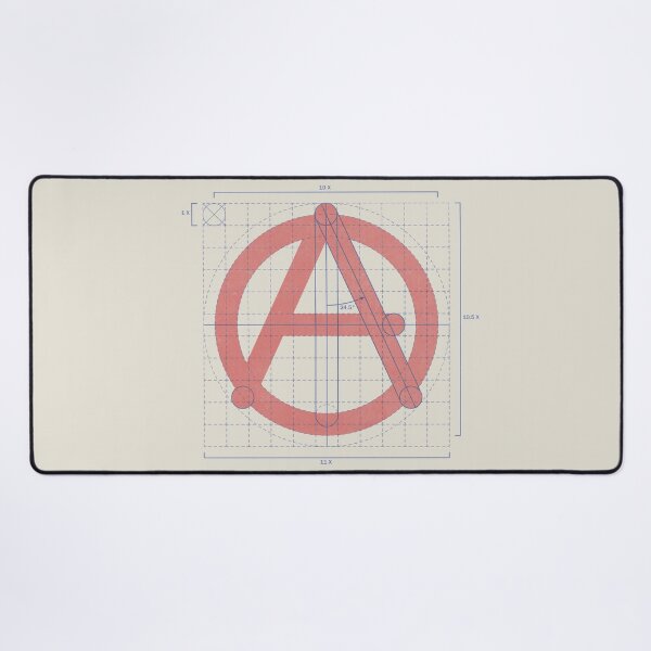 Item preview, anarchist symbol - on 'white' designed and sold by BrownWoodRobot.