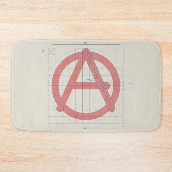 Item preview, anarchist symbol - on 'white' designed and sold by BrownWoodRobot.