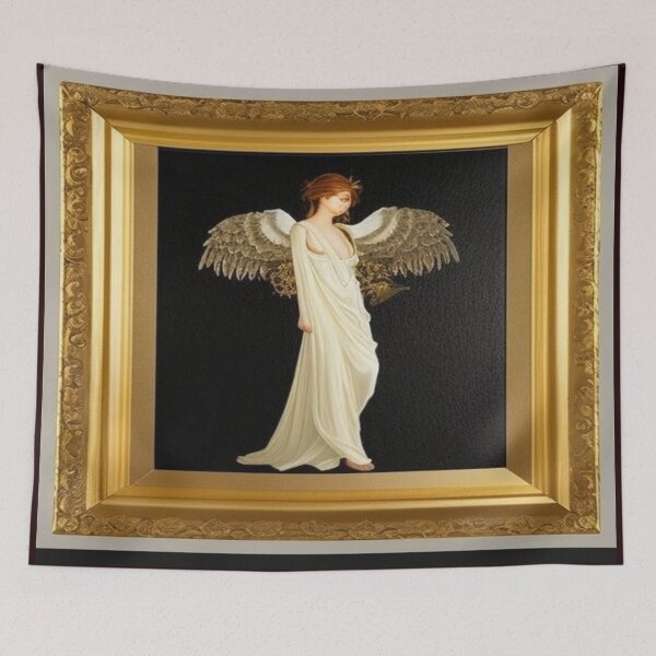 Item preview, Gold and black Angel designed and sold by AnnieHaven.