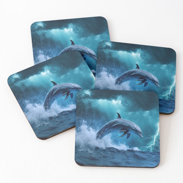 Item preview, Dolphin emerges from the ocean designed and sold by zaagor.