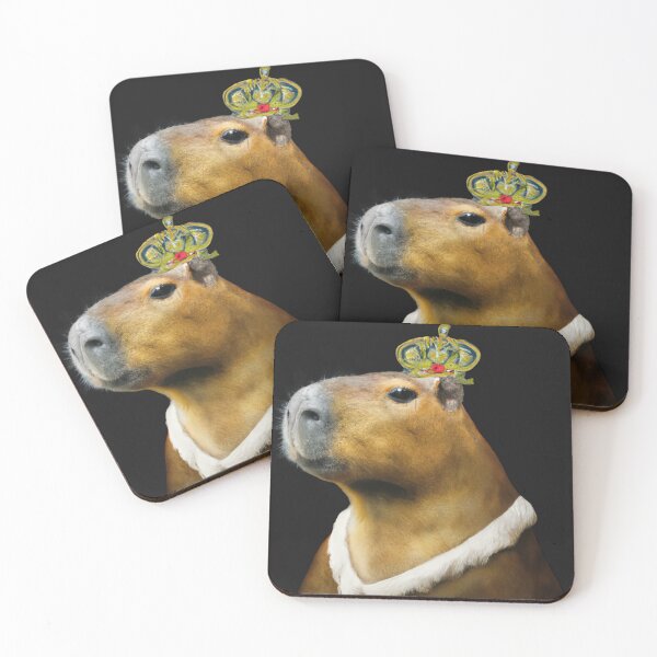 Item preview, Medieval Capybara Royalty Oil Painting designed and sold by CupPainting.