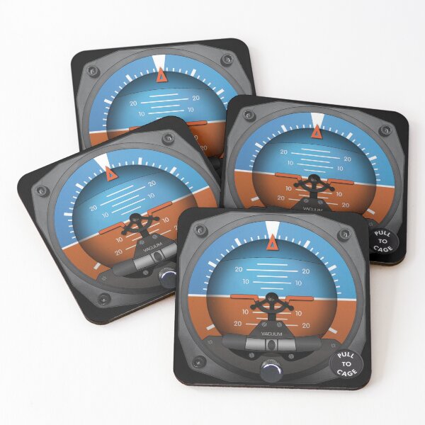Item preview, Aircraft Attitude Artificial Horizon Gauge - Planes, Flight & Aviation designed and sold by -Koleidescope.