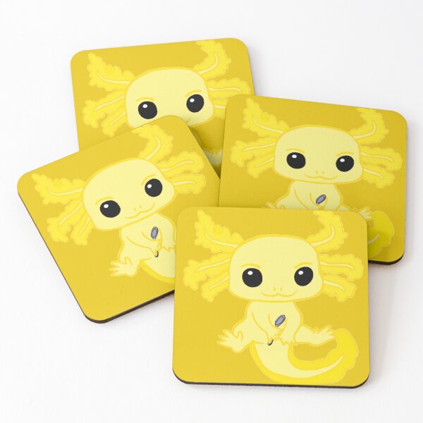 Item preview, Spoonie Axolotl (Yellow) designed and sold by CaitlynConnor.