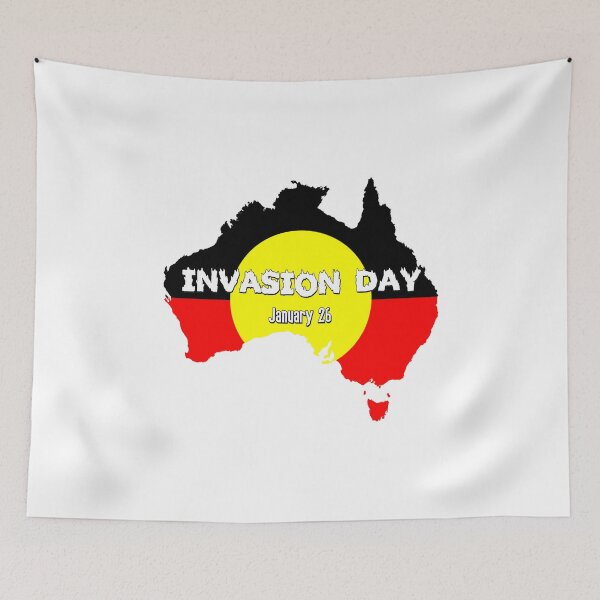 Item preview, Invasion Day January 26 Aboriginal Flag Australia designed and sold by everything4eva.