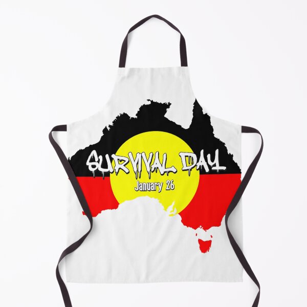 Item preview, Survival Day January 26 Aboriginal Flag Australia designed and sold by everything4eva.