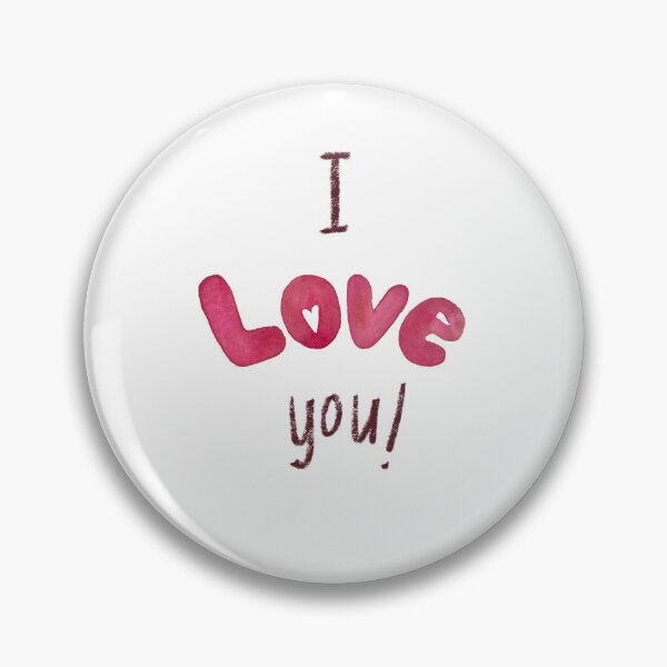 Item preview, Text i love you Valentine watercolor sketch designed and sold by Yana Mustafina | Boho Soulful Designs.