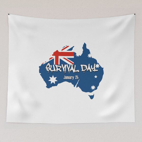 Item preview, Survival Day January 26 Australian Flag Australia designed and sold by everything4eva.