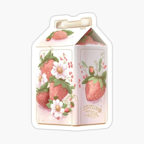 Kawaii Pink Strawberry Milk Car Seat Cover Set, Japanese Kawaii