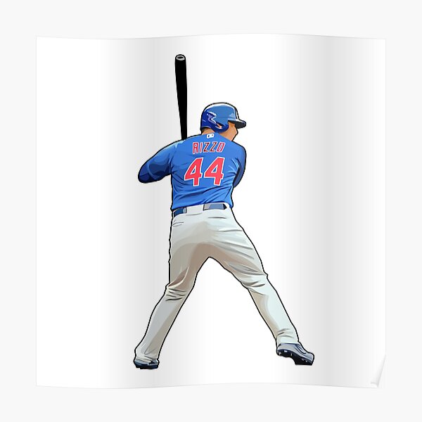 Anthony Rizzo Superstar Chicago Cubs Baseball Action Wall Poster