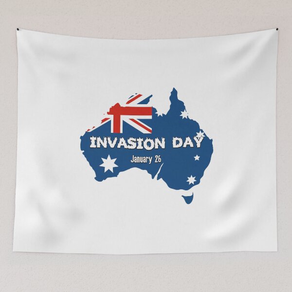 Item preview, Invasion Day January 26 Australian Flag Australia designed and sold by everything4eva.