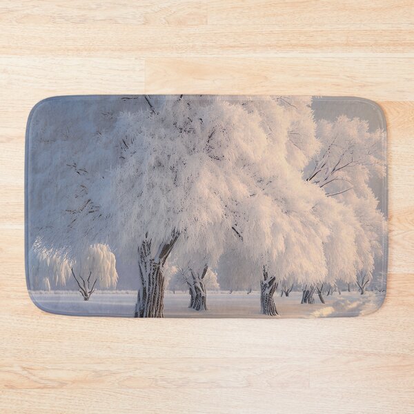 Item preview, White Winter Ways - A serene calm winter road in cool sunlight designed and sold by UmagineArts.