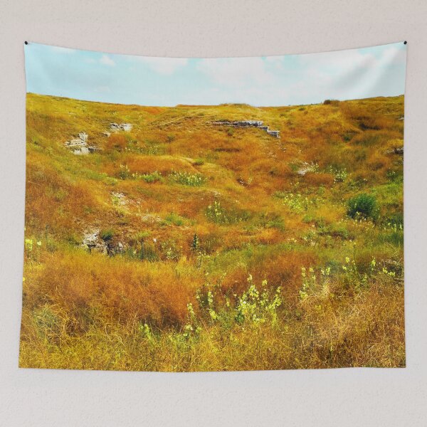 Item preview, Steppe on a summer day, natural background  designed and sold by helenkaiy.