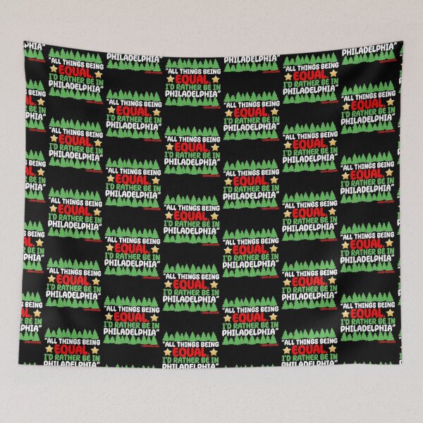 Item preview, All things being equal, I'd rather be in Philadelphia. -John Mcclane, Die Hard  designed and sold by Sticker Up.