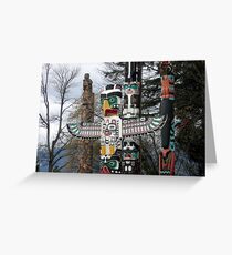 Totem Poles Greeting Card