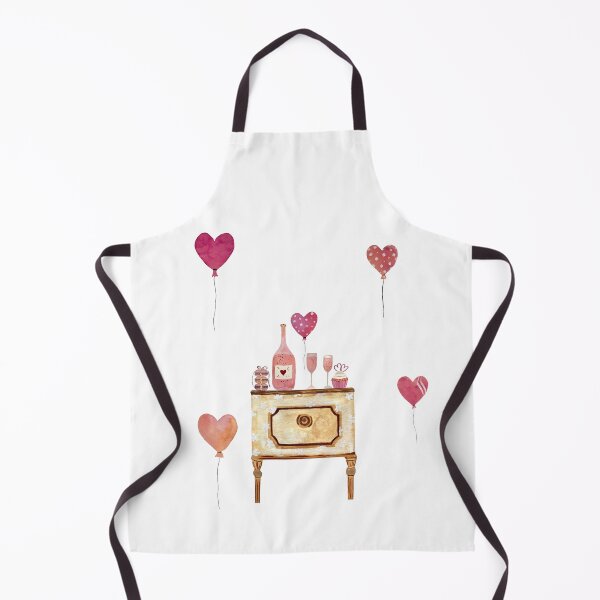 Item preview, Bureau love glass balloon cupcake pink watercolor designed and sold by Yana Mustafina | Boho Soulful Designs.
