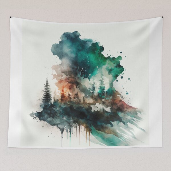 Item preview, Relaxing Watercolor #121 designed and sold by Avocado Design Studio.