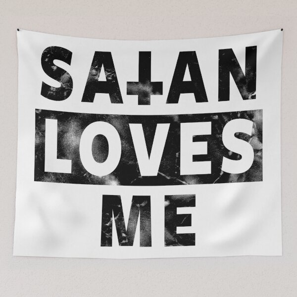 Item preview, SATAN LOVES ME - SATANIC SATANISM AND THE OCCULT designed and sold by ShirtWreck.