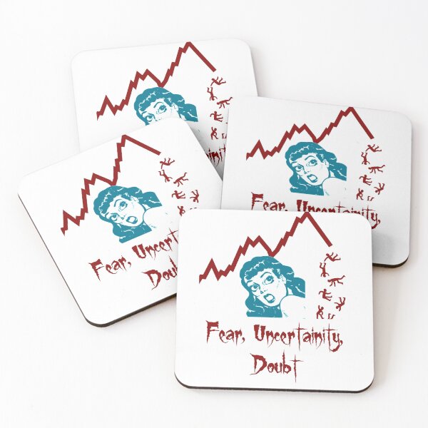 Item preview, 'Fear, Uncertainty, Doubt' Recession Design - Stock and Crypto Trading Problems designed and sold by Ridiculam Toga.