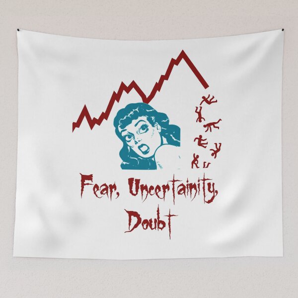Item preview, 'Fear, Uncertainty, Doubt' Recession Design - Stock and Crypto Trading Problems designed and sold by Ridiculam Toga.