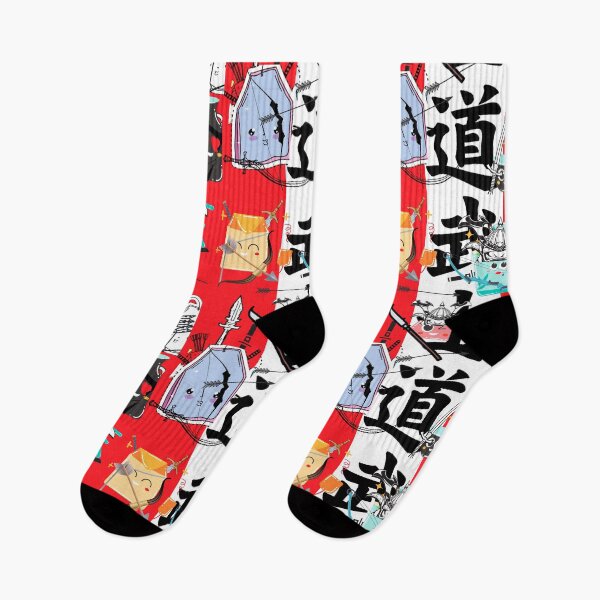 Item preview, CUTE SAMURAI TEABAGS RED designed and sold by builditdefendit.