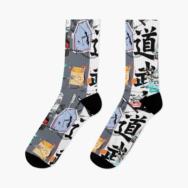 Item preview, GRAY CUTE SAMURAI TEABAGS designed and sold by builditdefendit.