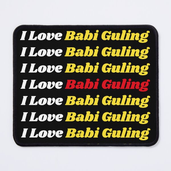 Item preview, 'I Love Babi Guling' Indonesian Traditional Food - Delicious Text Based Design designed and sold by Ridiculam Toga.