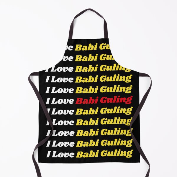 Item preview, 'I Love Babi Guling' Indonesian Traditional Food - Delicious Text Based Design designed and sold by Ridiculam Toga.
