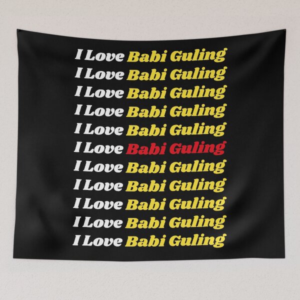 Item preview, 'I Love Babi Guling' Indonesian Traditional Food - Delicious Text Based Design designed and sold by Ridiculam Toga.