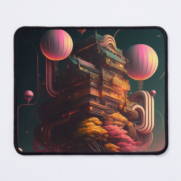 Item preview, Japanese /Anime Influenced Neon Floating Castle in the Sky designed and sold by SamuraiSwords.