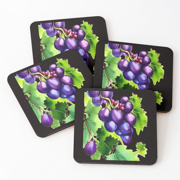 Item preview, Purple grapes on a vine designed and sold by MarcoSc11.