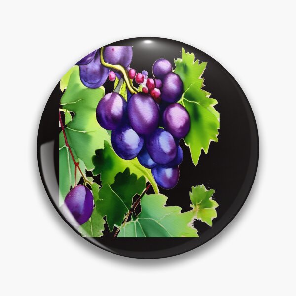 Item preview, Purple grapes on a vine designed and sold by MarcoSc11.