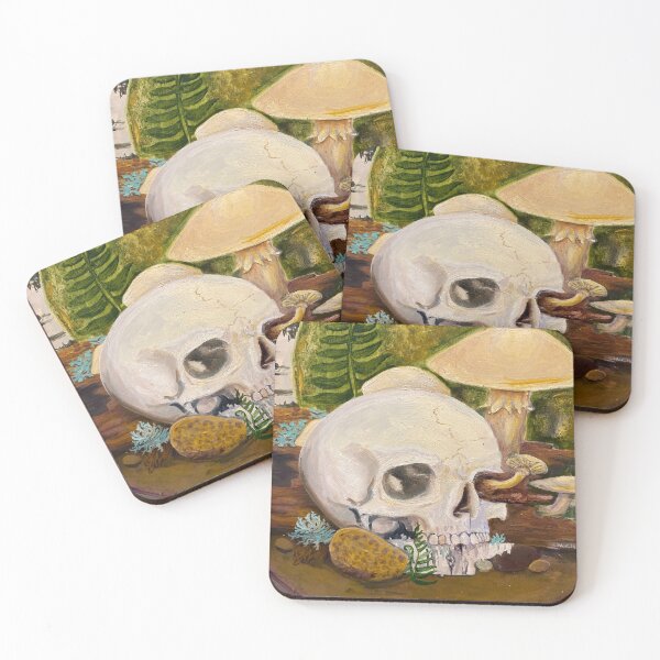 Item preview, Skull and Mushrooms designed and sold by Charlie-Jack.