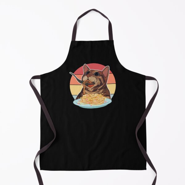 Item preview, cat eating spaghetti designed and sold by T FLAIRN ⭐⭐⭐⭐⭐.