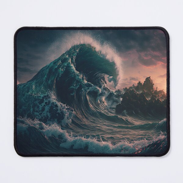 Item preview, Big waves during a storm designed and sold by zaagor.