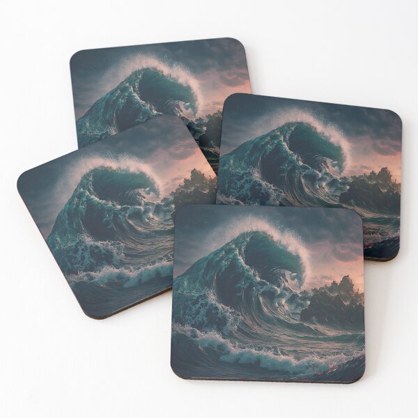 Item preview, Big waves during a storm designed and sold by zaagor.
