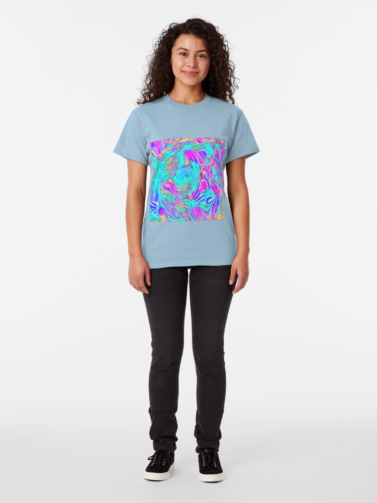 Alternate view of Abstract Blue zodiac color #7E9DD8 Classic T-Shirt