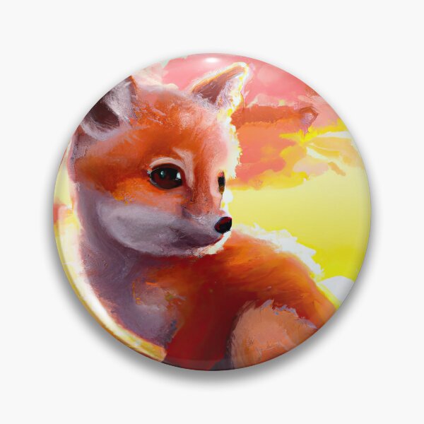 Item preview, Cute Fox Cub And A Sunset designed and sold by phillipbooth.