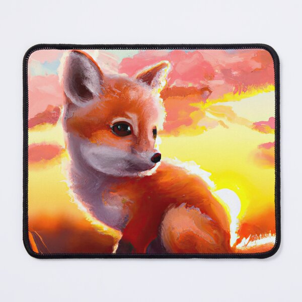 Item preview, Cute Fox Cub And A Sunset designed and sold by phillipbooth.