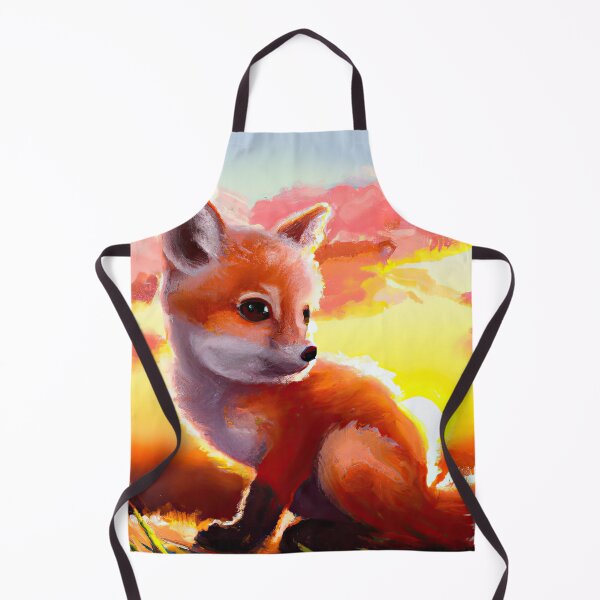 Item preview, Cute Fox Cub And A Sunset designed and sold by phillipbooth.