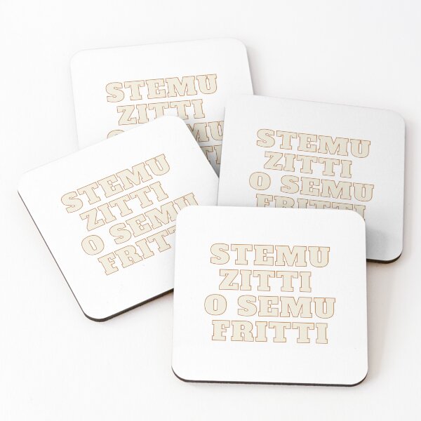 Item preview, Corsican language: stemu zitti or semu fritti designed and sold by JAG2B.