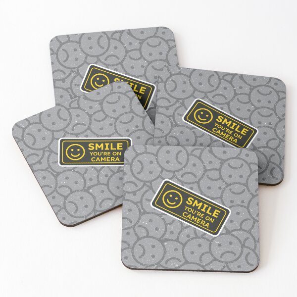 Item preview, Smile you're on camera Black Sign designed and sold by theredfoxs.