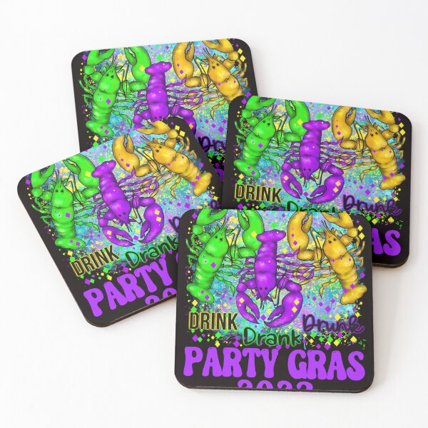 Item preview, Drink Drank Drunk, Party Gras, Mardi Gras 2023 designed and sold by desireedickens.