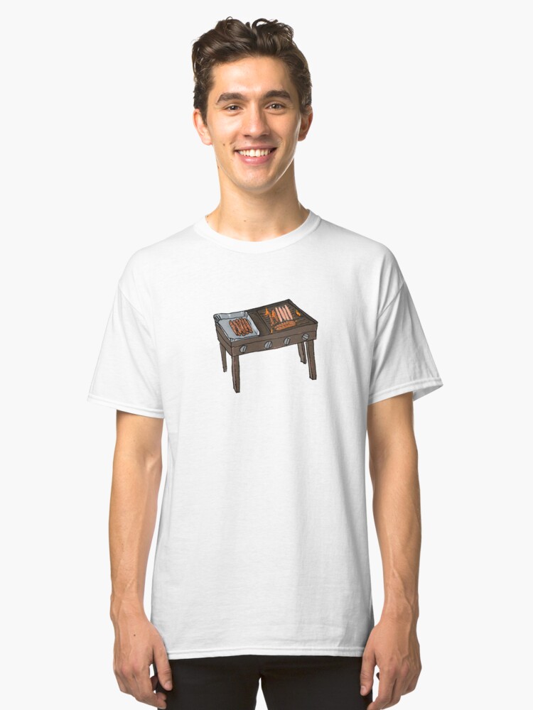 Alternate view of Snags on the BBQ Classic T-Shirt