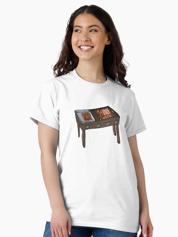 Thumbnail 1 of 7, Classic T-Shirt, Snags on the BBQ designed and sold by strayastickers.
