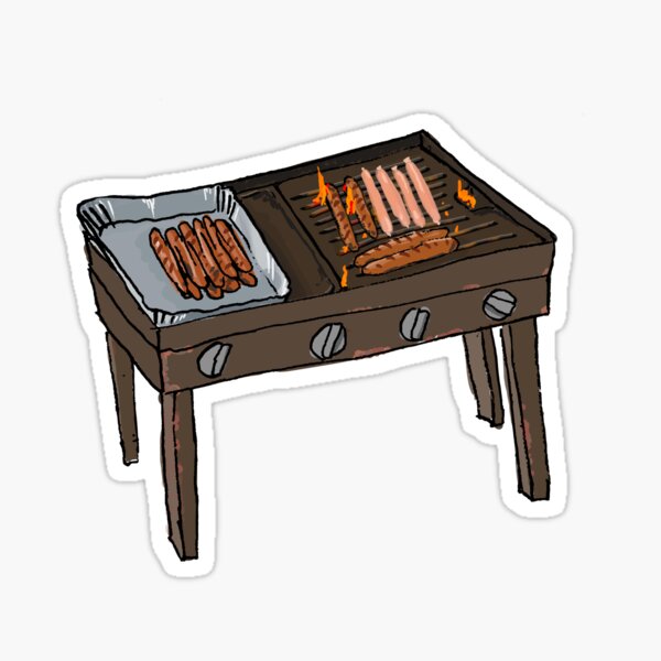 Snags on the BBQ Sticker
